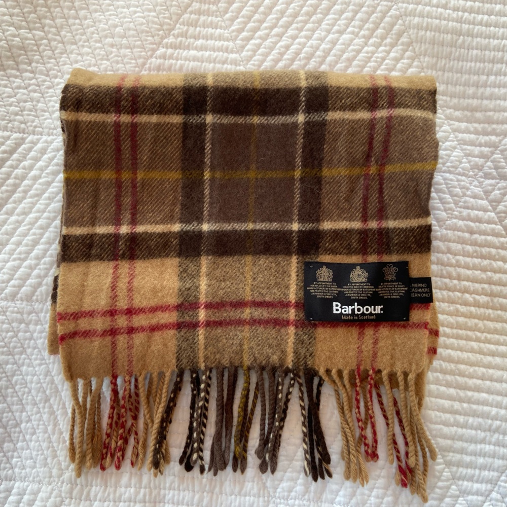 Barbour fringe scarf